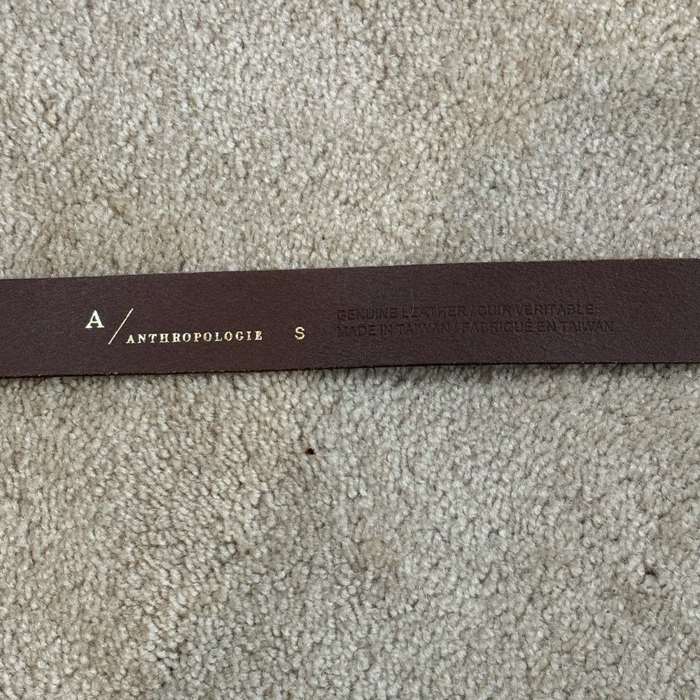 Anthropogie Mens Leather Oval Belt - Picture 4 of 10